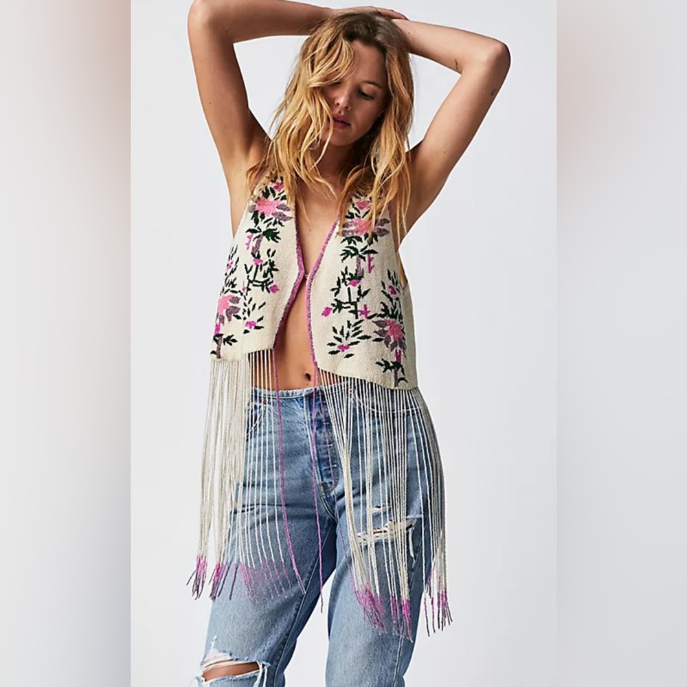Free People X AGUA BENDITA Otis Vest in ONE SIZE NEW